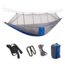 Гамак из нейлона с антимоскитной сеткой на молнии